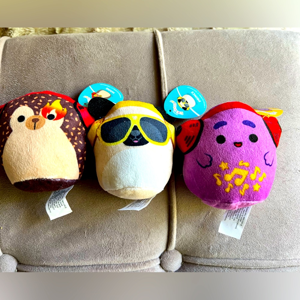 3 McDonalds Mini Squishmallow Happy Meal Toys